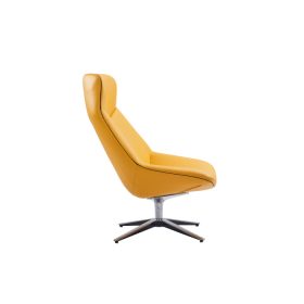 Pavlos One Seater Leather Chair Yellow