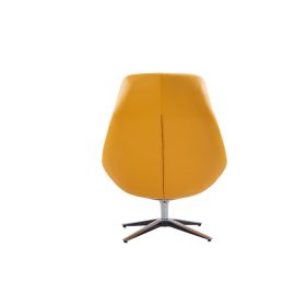 Pavlos One Seater Leather Chair Yellow