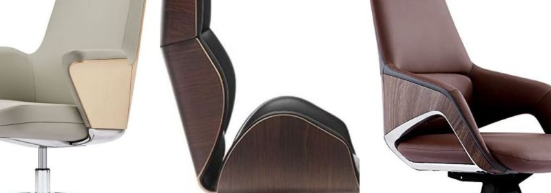 Wood Accent for Office Chair Material Composition - OfficeMaster Dubai