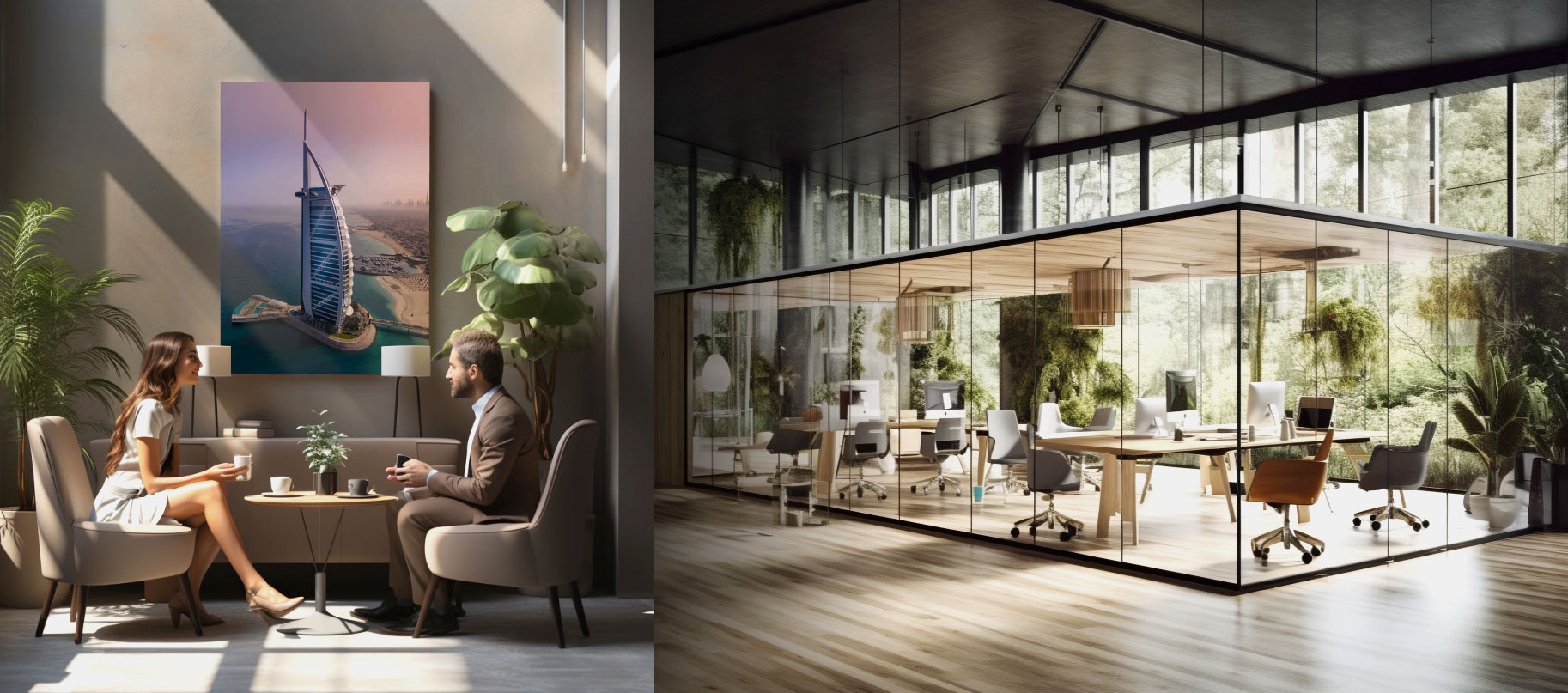 minimalism in a collaborative Workspace - OfficeMaster | Office Furniture Dubai - Custom-made Modular sofa