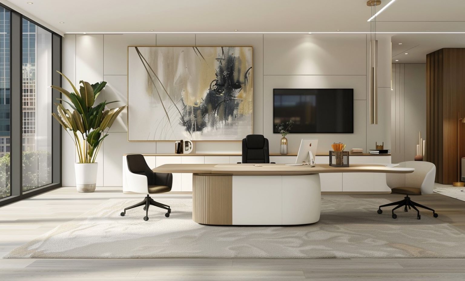 Executive suites of a luxury hotel