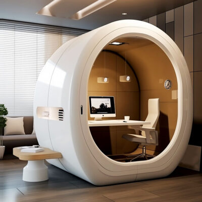 office booth and Pods for Self-isolation after aggressive collaborative session - OfficeMaster.ae Furniture Supplier