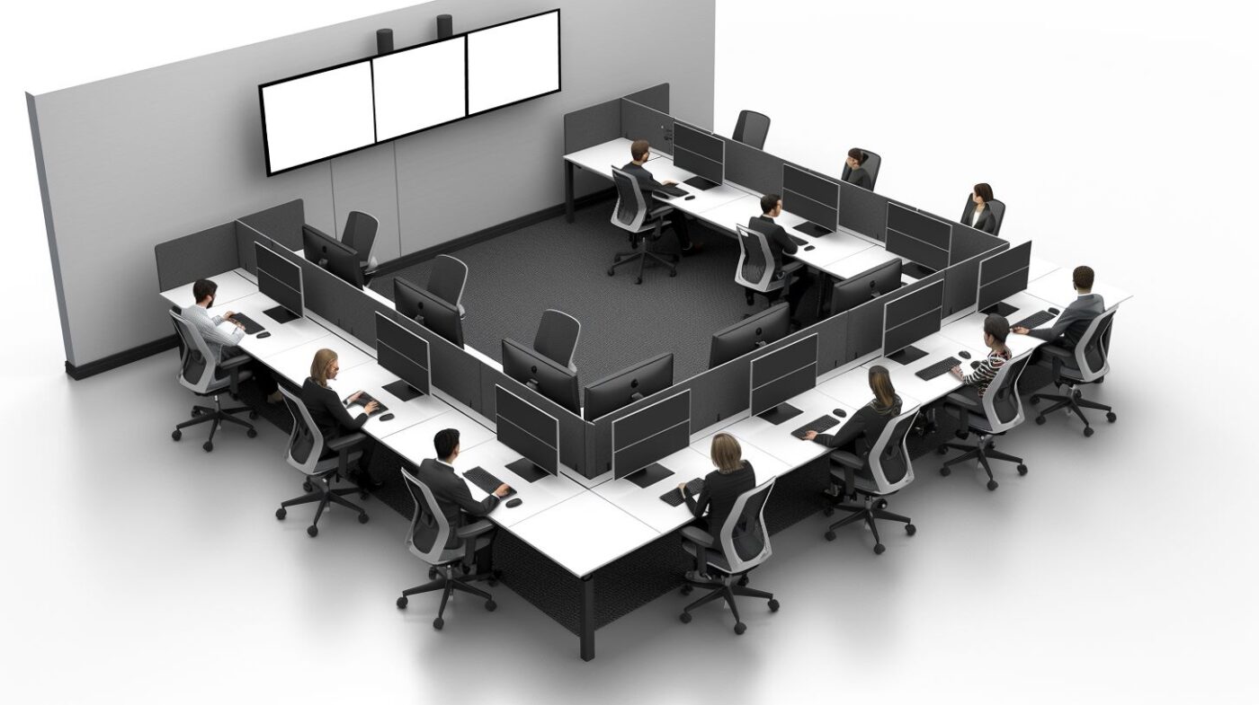 Efficiency of Face-to-Face Workstation Clusters in Modern Workspaces - OfficeMaster Customized Office Furniture Dubai