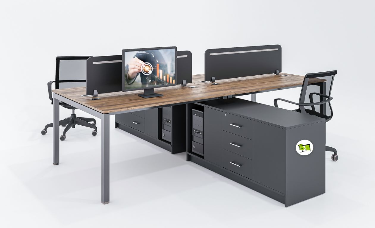 Top Functional Workstation Desk Clusters For Creating Workspace - OfficeMaster Modern Office Furniture Dubai