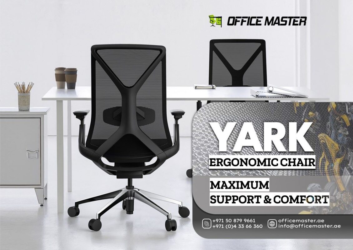 Why Yark Ergonomic Chairs Excel at Maximizing Support and Comfort - OfficeMaster Modern Office Furniture Dubai