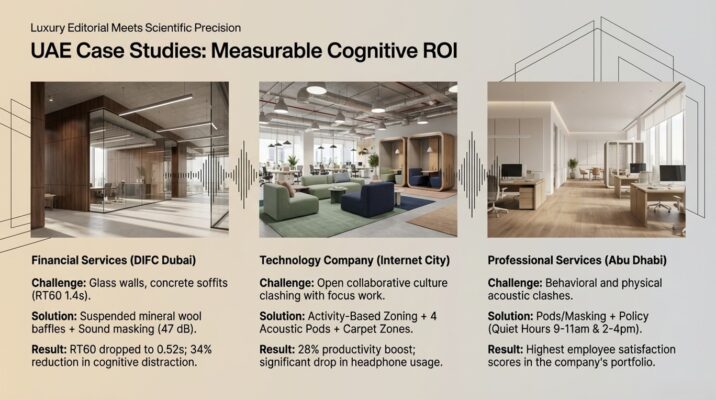 Acoustic Design for Open Offices — Science & UAE Solutions
