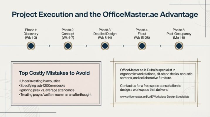 How to Plan an Open Plan Office in Dubai — Workstation Layout