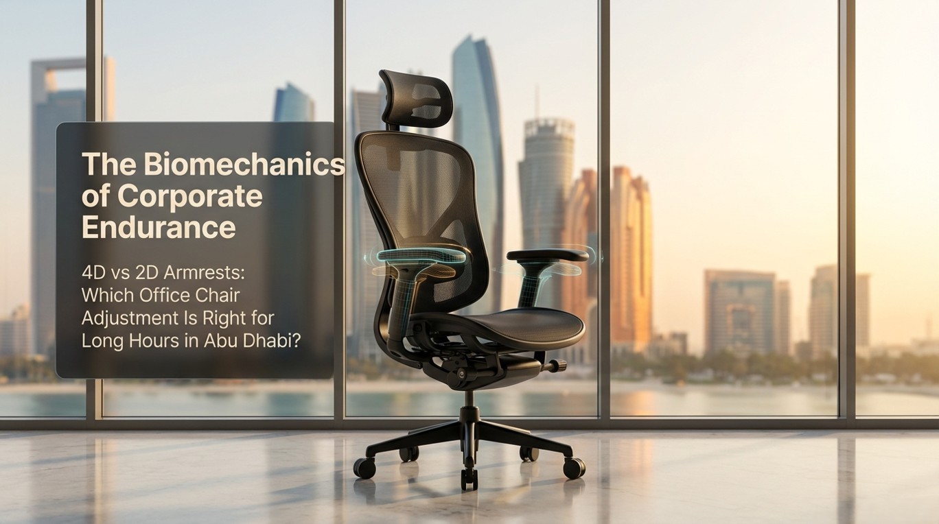 4D vs 2D Armrests Which Office Chair Adjustment Is Right for Long Hours in Abu Dhabi