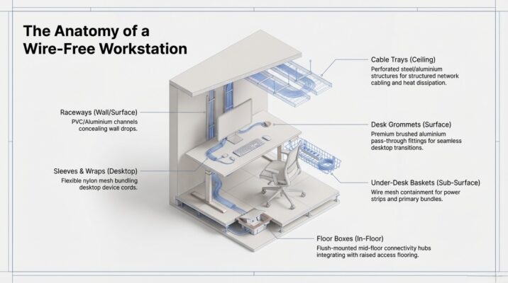 Cable Management in Offices Dubai | Wire-Free Workspace Guide