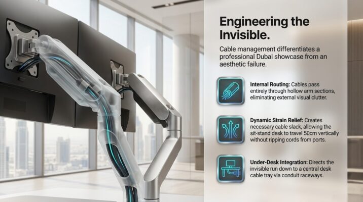 Dual Monitor Setup for Sit-Stand Desk Dubai
