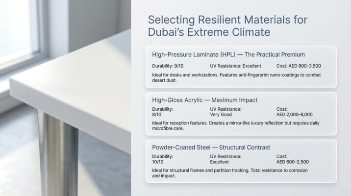 How White Office Furniture Transforms Dubai Workspaces