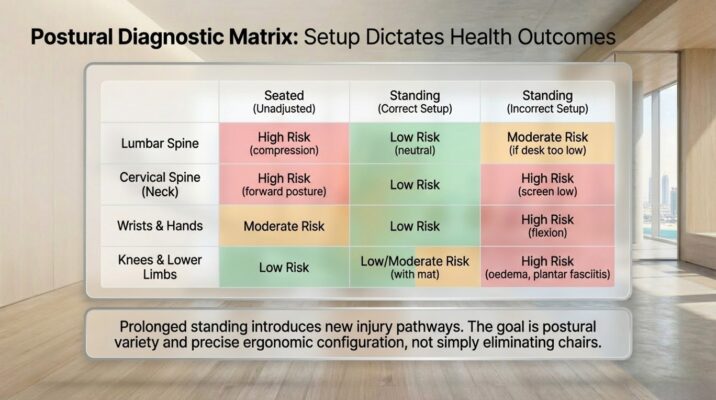 Standing Desk vs Sitting Health Evidence for Dubai Offices