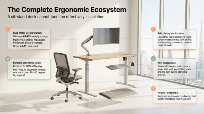 Standing Desk vs Sitting Health Evidence for Dubai Offices
