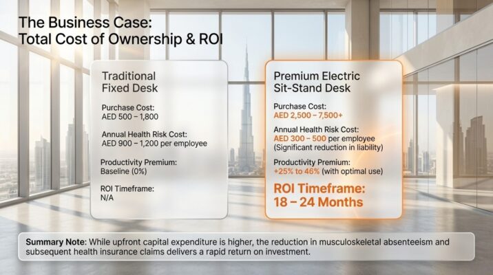 Standing Desk vs Sitting Health Evidence for Dubai Offices