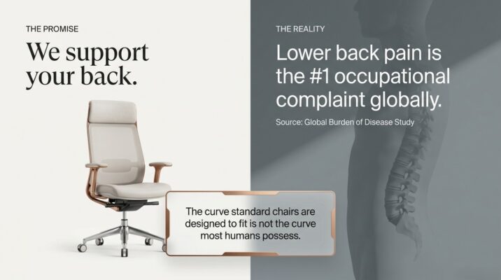 The Ergonomic Gap Between Lumbar Support and Real Spine Curves