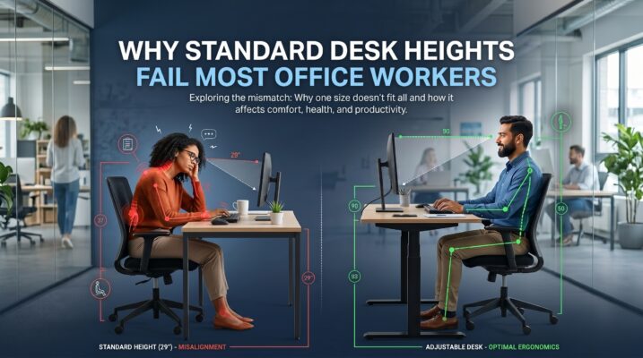 Why Standard Desk Heights Fail Most Office Workers- Office Furniture Dubai