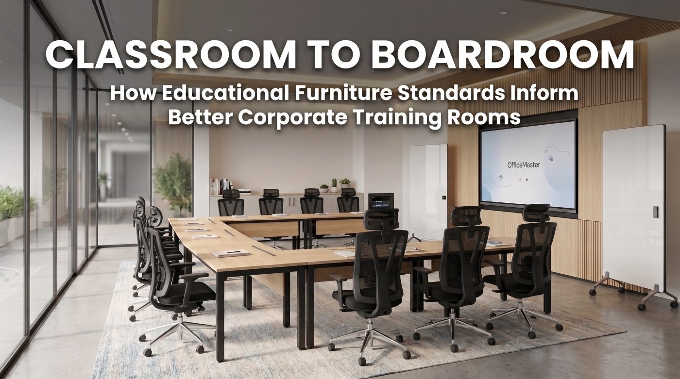 How Educational Furniture Standards Inform Better Corporate Training Rooms